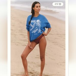 Farm Rio x Anthropologie NWTs Graphic Long Sweatshirt